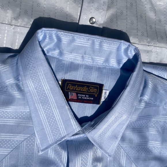 Two Men’s Snap Front Western Shirts, size 17-35 and size 18.5-35  NWOT - Picture 4 of 15